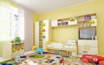 Детская комната Клаксон (Бежевый/корпус Клен) в Томмоте - tommot.mebel54.com | фото