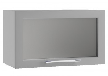 Гарда ПГС 600 шкаф верхний горизонтальный со стеклом Джинс в Томмоте - tommot.mebel54.com | фото