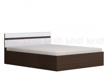 Ким кровать 1,6 (Венге/белый глянец) в Томмоте - tommot.mebel54.com | фото