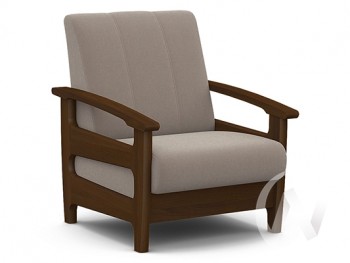Кресло для отдыха Омега (орех лак/CATANIA COCOA) в Томмоте - tommot.mebel54.com | фото