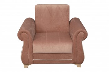 Кресло для отдыха "Порто" (велюр киви корица / микровельвет крем) в Томмоте - tommot.mebel54.com | фото