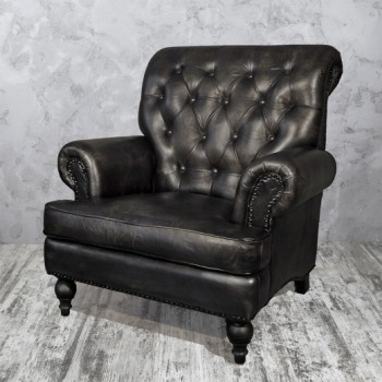 Кресло кожаное Лофт Аристократ в Томмоте - tommot.mebel54.com | фото