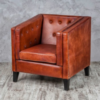 Кресло кожаное Лофт Аристократ (ширина 1100 мм) в Томмоте - tommot.mebel54.com | фото