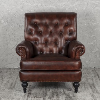 Кресло кожаное Лофт Чарльз в Томмоте - tommot.mebel54.com | фото