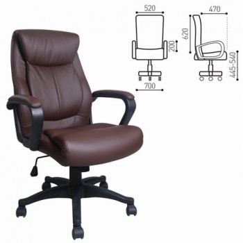 Кресло офисное BRABIX Enter EX-511 (коричневый) в Томмоте - tommot.mebel54.com | фото