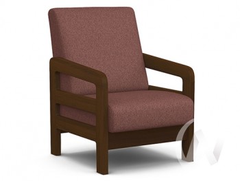 Кресло отдыха Вега-34 (орех лак/UNO BERRY) в Томмоте - tommot.mebel54.com | фото