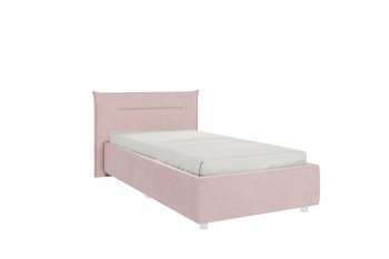 Кровать 0.9 Альба с основанием (Нежно-розовый велюр) в Томмоте - tommot.mebel54.com | фото