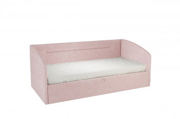 Кровать 0.9 Альба Софа (Нежно-розовый велюр) в Томмоте - tommot.mebel54.com | фото