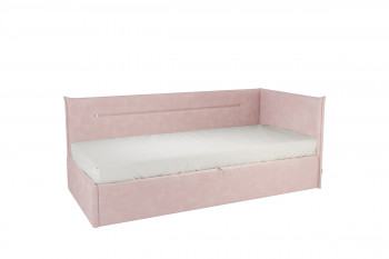 Кровать 0.9 Альба Тахта (Нежно-розовый велюр) в Томмоте - tommot.mebel54.com | фото