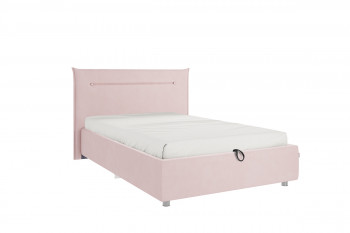 Кровать 1,2 Альба (Нежно-розовый велюр/под-мех) в Томмоте - tommot.mebel54.com | фото