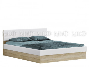 Кровать 1,4 спальня Фортуна (Дуб сонома/белый глянец) в Томмоте - tommot.mebel54.com | фото