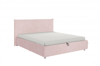 Кровать 1,6 Квест (Нежно-розовый велюр/под-мех) в Томмоте - tommot.mebel54.com | фото