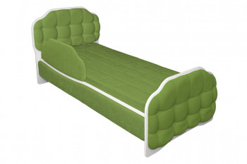 Кровать 160 Атлет 76 Зелёный (мягкий бортик) в Томмоте - tommot.mebel54.com | фото