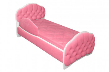 Кровать 160 Гармония 89 Розовый (мягкий бортик) в Томмоте - tommot.mebel54.com | фото