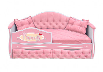 Кровать 160 серии Иллюзия 2 ящика 15 Бледно-розовый (подушки) в Томмоте - tommot.mebel54.com | фото