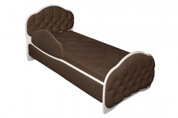 Кровать 170 Гармония 08 Шоколад (мягкий бортик) в Томмоте - tommot.mebel54.com | фото