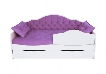 Кровать 170 серии Иллюзия Лайт 1 ящик 32 Фиолетовый (подушки) в Томмоте - tommot.mebel54.com | фото