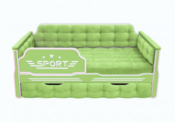 Кровать 170 серии Спорт 1 ящик 81 Фисташка (мягкие боковые накладки) в Томмоте - tommot.mebel54.com | фото