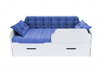 Кровать 170 серии Спорт Лайт 1 ящик 85 Синий (подушки) в Томмоте - tommot.mebel54.com | фото