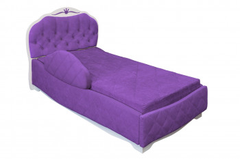 Кровать 190 Гармония Lux 32 Фиолетовый (мягкий бортик) в Томмоте - tommot.mebel54.com | фото
