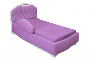 Кровать 190 Гармония Lux 67 Светло-фиолетовый (мягкий бортик) в Томмоте - tommot.mebel54.com | фото