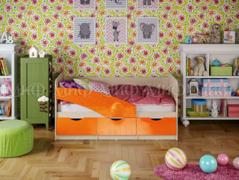 Кровать Бабочки 1,8м (Оранжевый металлик) в Томмоте - tommot.mebel54.com | фото