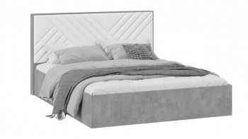Кровать без ПМ «Хилтон» Тип 1 Ателье светлый/Белый в Томмоте - tommot.mebel54.com | фото