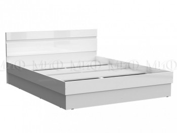 Кровать Челси 1400 (Белый/Белый глянец) в Томмоте - tommot.mebel54.com | фото