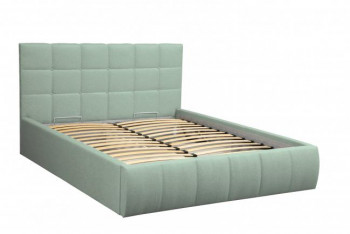 Кровать "Диана" ш. 1400 (Н=1010мм) (жаккард аква) в Томмоте - tommot.mebel54.com | фото
