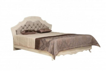 Кровать двойная "Кантри" (вудлайн кремовый/патина/ортопед/1820) в Томмоте - tommot.mebel54.com | фото