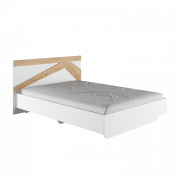 Кровать двухспальная 1,4м Теодора (белый/дуб крафт золотой) в Томмоте - tommot.mebel54.com | фото