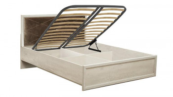 Кровать двуспальная Сохо(бетон пайн белый/под-мех/1644) в Томмоте - tommot.mebel54.com | фото