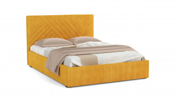 Кровать Гамма ш. 1400 (с основанием для хранения) (велюр тенерифе куркума) в Томмоте - tommot.mebel54.com | фото