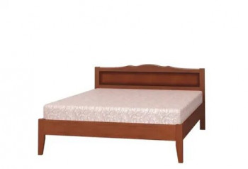 Кровать Карина-7 из массива сосны 1600*2000 Орех в Томмоте - tommot.mebel54.com | фото