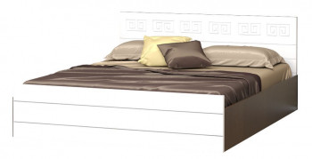 Кровать Корсика-1 1.6 (Венге/Белый глянец) в Томмоте - tommot.mebel54.com | фото