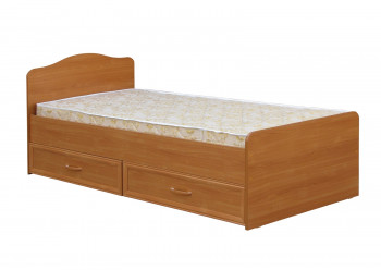 Кровать одинарная с ящиками 800-1 без матраса (круглые спинки) Вишня Оксфорд в Томмоте - tommot.mebel54.com | фото