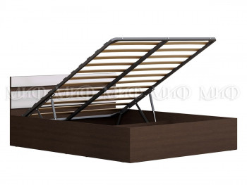 Кровать с подъемным механизмом Нэнси 1,4м (Венге/белый глянец) в Томмоте - tommot.mebel54.com | фото