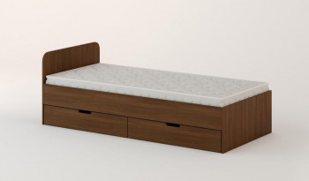 Кровать с ящиками 900 (Орех темный) в Томмоте - tommot.mebel54.com | фото