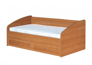 Кровать с ящиками с задней спинкой 900-1 без матраса Вишня Оксфорд в Томмоте - tommot.mebel54.com | фото