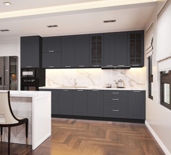 Кухонный гарнитур 1,8м Луксор высокие модули (Клен серый/корпус венге) в Томмоте - tommot.mebel54.com | фото