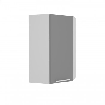Квадро ВПУ 550 шкаф верхний угловой высокий (Черника/корпус Серый) в Томмоте - tommot.mebel54.com | фото