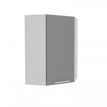 Квадро ВПУ 600 шкаф верхний угловой высокий (Черника/корпус Серый) в Томмоте - tommot.mebel54.com | фото