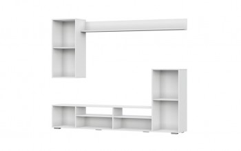 Мебель для гостиной МГС 4 (Белый/Цемент светлый) в Томмоте - tommot.mebel54.com | фото