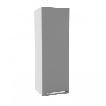Мелисса ВП 300 шкаф верхний высокий (Белый скин/корпус Серый) в Томмоте - tommot.mebel54.com | фото