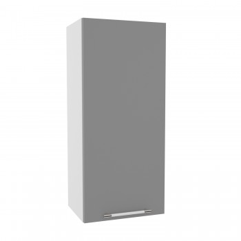 Мелисса ВП 400 шкаф верхний высокий (Белый скин/корпус Серый) в Томмоте - tommot.mebel54.com | фото
