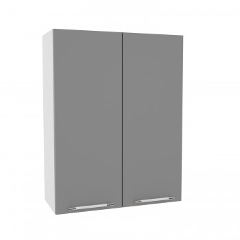 Мелисса ВП 700 шкаф верхний высокий (Белый скин/корпус Серый) в Томмоте - tommot.mebel54.com | фото