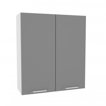 Мелисса ВП 800 шкаф верхний высокий (Белый скин/корпус Серый) в Томмоте - tommot.mebel54.com | фото