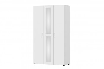 Модульная система "Токио" Шкаф трехстворчатый Белый текстурныйный в Томмоте - tommot.mebel54.com | фото
