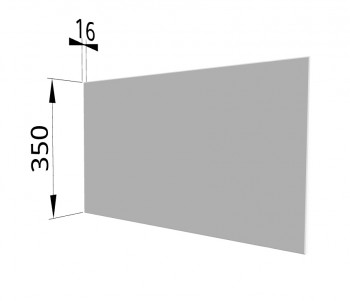 Панель торцевая (для шкафа горизонтального глубокого) ГПГ Ройс (Белый софт) в Томмоте - tommot.mebel54.com | фото