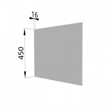 Панель торцевая (для шкафа горизонтального глубокого высокого) ГВПГ Ройс (Белый софт) в Томмоте - tommot.mebel54.com | фото